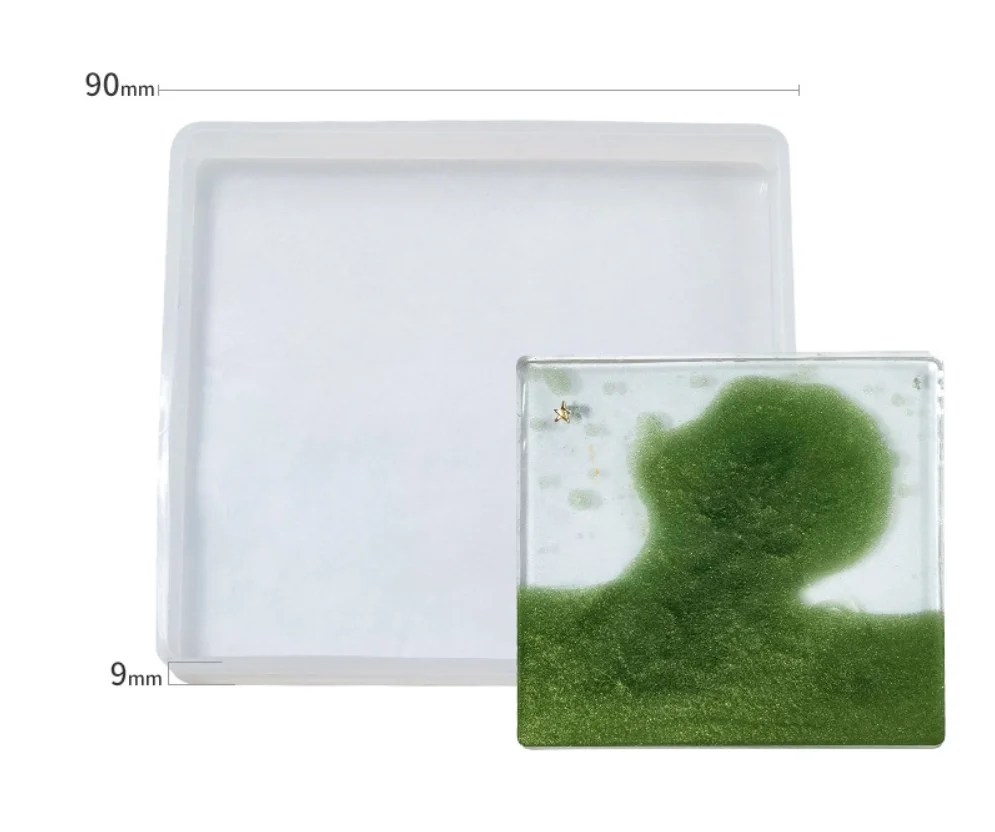 

Storage Box Silicone Mold DIY Souvenir Crystal Epoxy Resin Crystal Drop Epoxy Coaster Round Coaster Box Mold Crafts