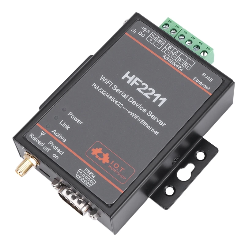 Последовательное устройство HF2211 для сервера RS232/RS485/RS422 с последовательным портом к модулю преобразователя Wi-Fi Ethernet-штепсельная вилка европ... от AliExpress RU&CIS NEW