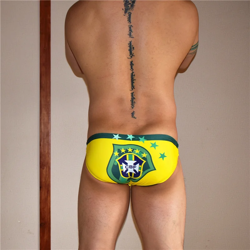 m23 tight sexy low waist swimwear new swimsuits spa swim bikinis trunk briefs samll size men swimsuits sunga board beach shorts