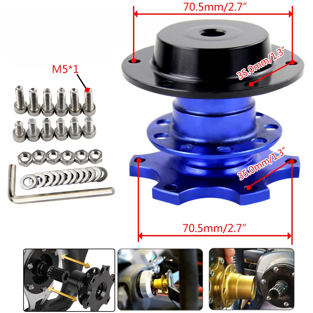 Бесплатная доставка новое рулевое колесо быстроразъемный оснастки адаптер