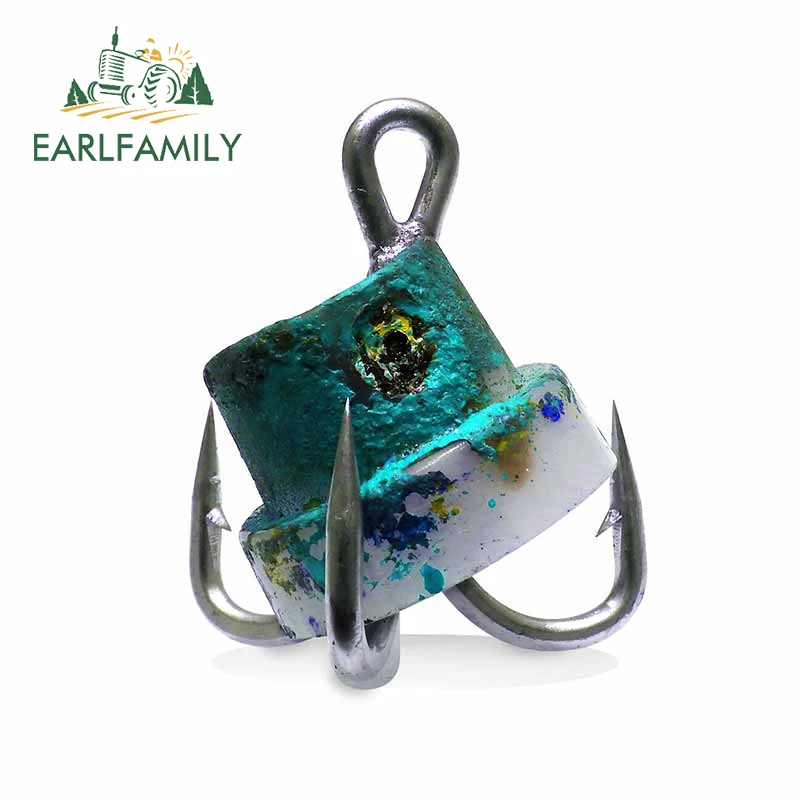 

EARLFAMILY 13 см x 10 см для рыбалки и граффити синий автомобиль Стикеры Водонепроницаемый устойчивые к появлению царапин оконная наклейка на зака...