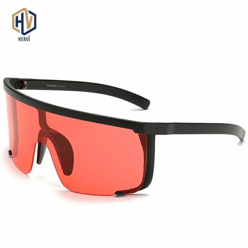 Новые мужские женские крупные солнцезащитные очки сиамские большие фирменный