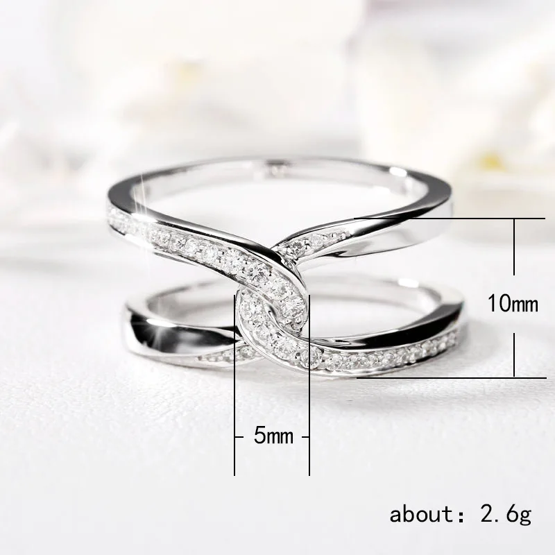 

Ladies Personality Fashion Creative New Ring Double C Pair Buckle Temperament and Popular Everyday Wild Ring Anniversary Gift
