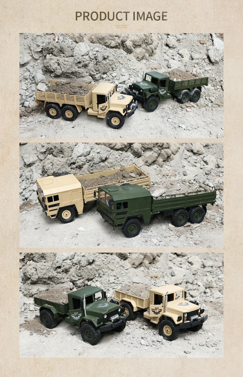 Электрический подарок для мальчика пульт дистанционного управления 4x4 RC Monster Military Car1: 16 езды на автомобиле Рок Гусеничный внедорожный RTR Радиоуправляемая машина