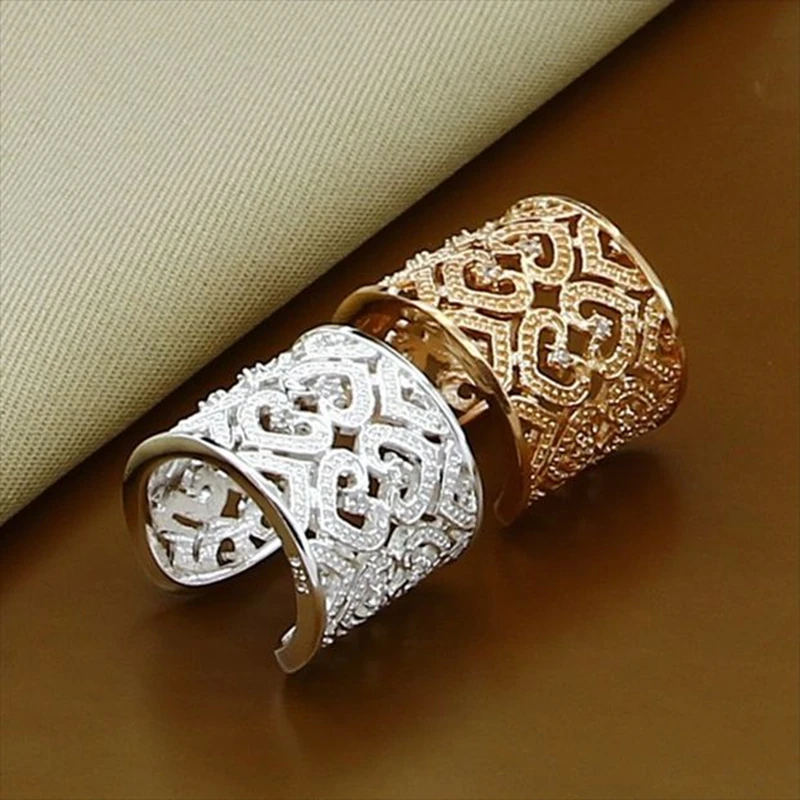 Комплект из кольца и сердца серебра 925 пробы | Украшения аксессуары