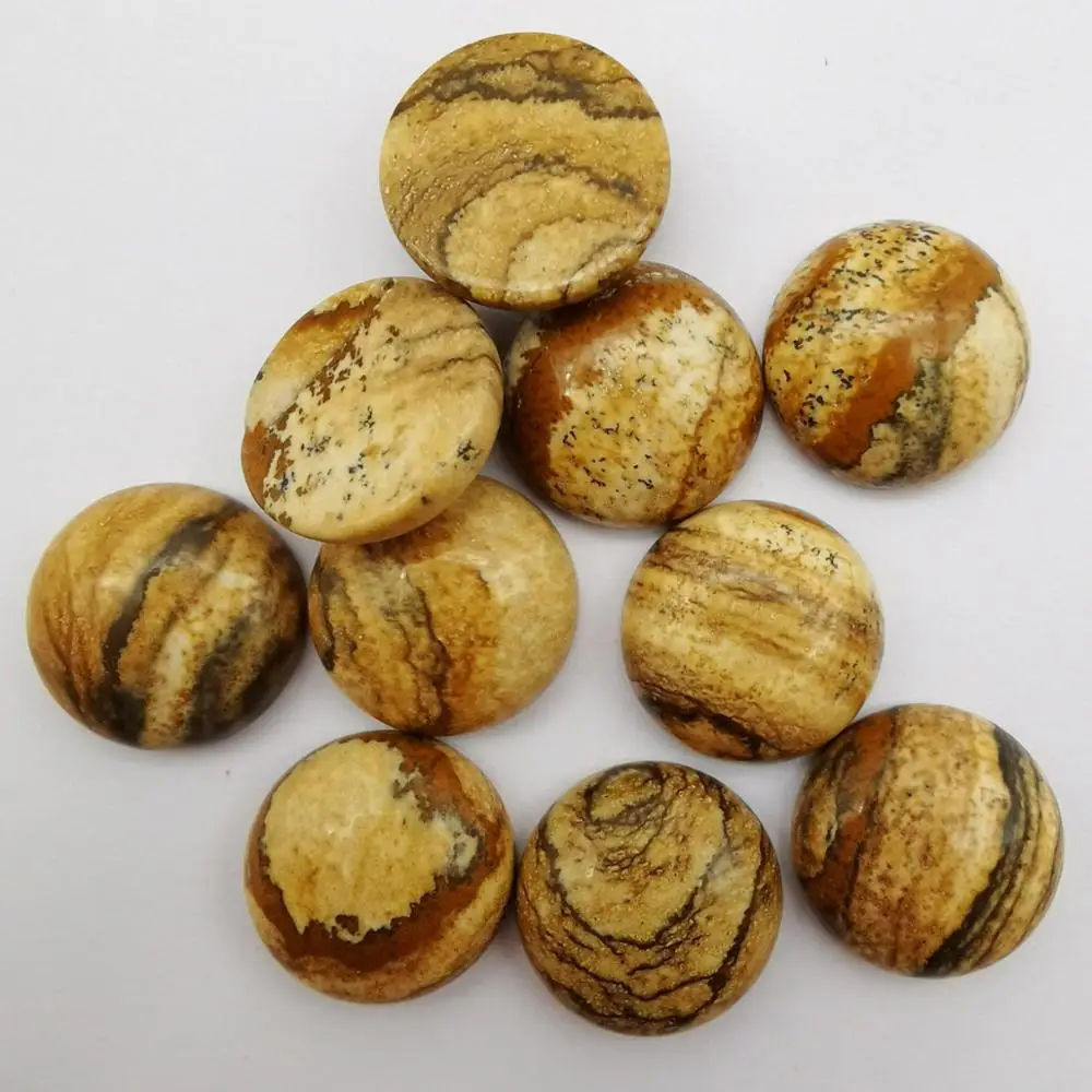 Камень с круглым кабошоном, 16 мм, бисер для украшений (10 шт./лот) H242