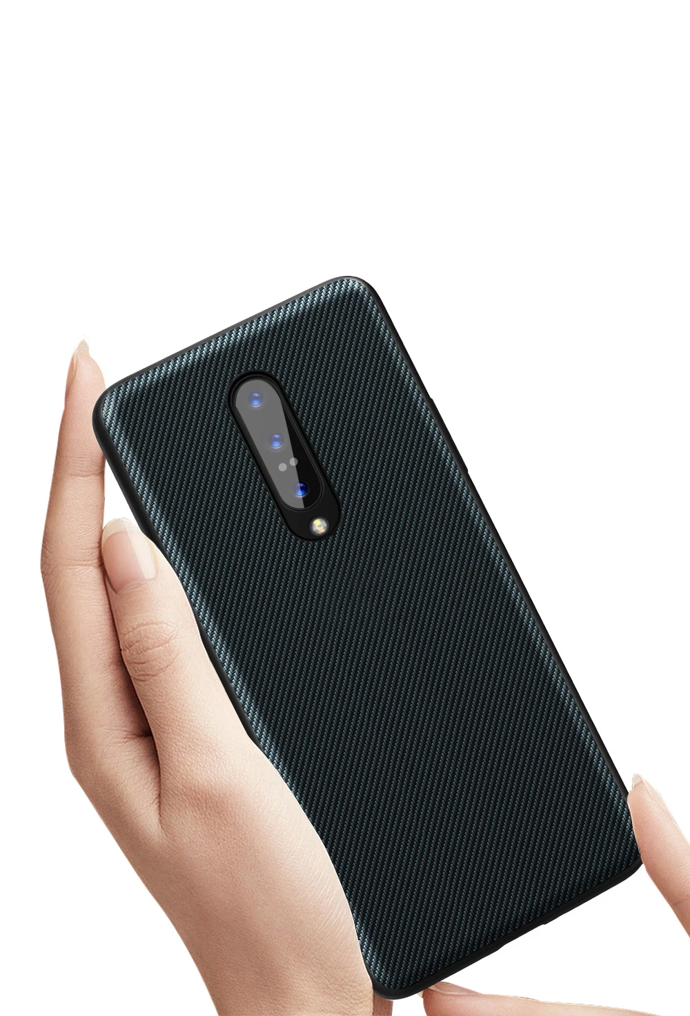 Для ONEPLUS 7 Pro Чехол, предотвращает появление отпечатков пальцев, микрофибра, углеродное волокно, кожа, силиконовый мягкий чехол для ONEPLUS 6T 6 5T 5 7 Pro