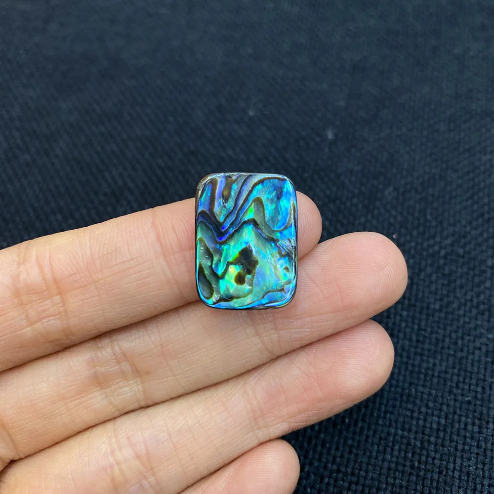 

5pcs Rectangular Abalone Shell Ring Face Abalone Shell Beads DIY Jewelry Making Necklace Bracelet Earring AccessoriesSize10-20mm