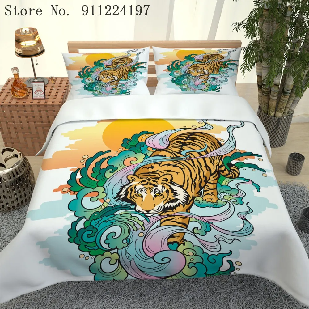 Серия животные постельное белье одеяло Постельное 3D чехол с откидной крышкой