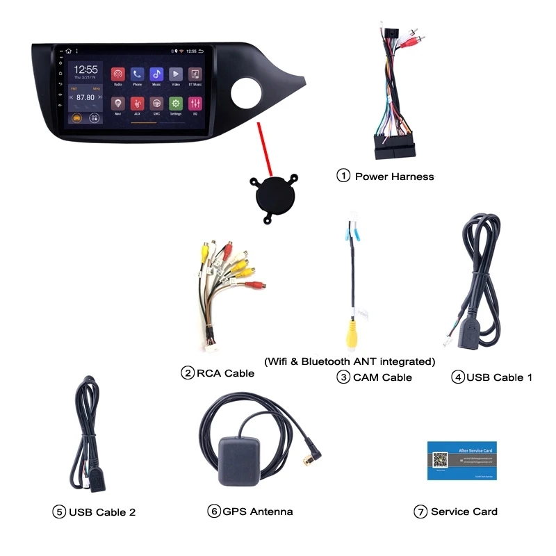 Автомобильный радиоприемник 9 дюймов Android 8 1 сенсорный экран для Kia Ceed RHD 2012-2014