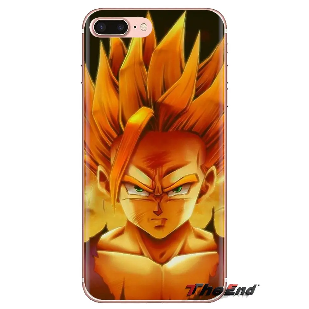 DRAGON BALL Z Saiyan Son Goku для samsung Galaxy S3 S4 S5 Mini S6 S7 Edge S8 S9 S10 Plus Note 3 4 5 8 9 прозрачный чехол из