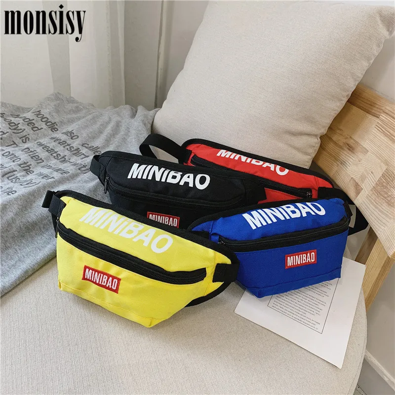 Monsisy 2019 поясные сумки для детей мальчиков и девочек Детские нагрудные кошелек