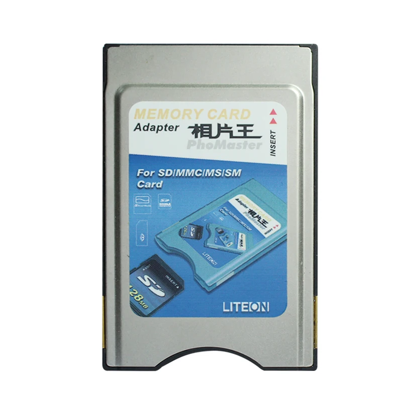 Многофункциональный адаптер для карты памяти PCMCIA 4 в 1 MMC SD SDHC MS PRO SM Card|Адаптеры