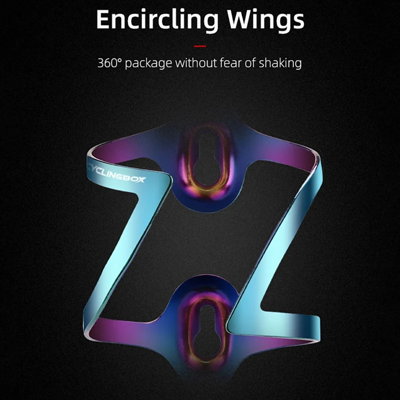 

CYCLING BOX Aluminum Alloy Road Bike Water Bottle Cage Cycling Bottle Holder Colorful Bicycle Water Bottle Holder