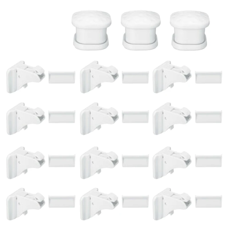 

30 Pcs netic Cabinet Drawer Cupboard Lock Kids Baby Safe Child Proof Kit