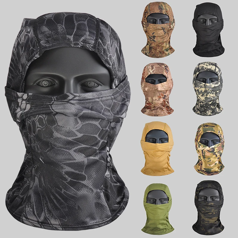 Камуфляжная Балаклава для страйкбола маска на все лицо CS Wargame езды велосипеде