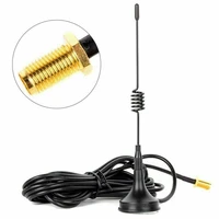 1 pcs new 3m sma female antenna for baofeng bf 888s uv5r walkie talkie radio sma f dual band magnet antenna accessories