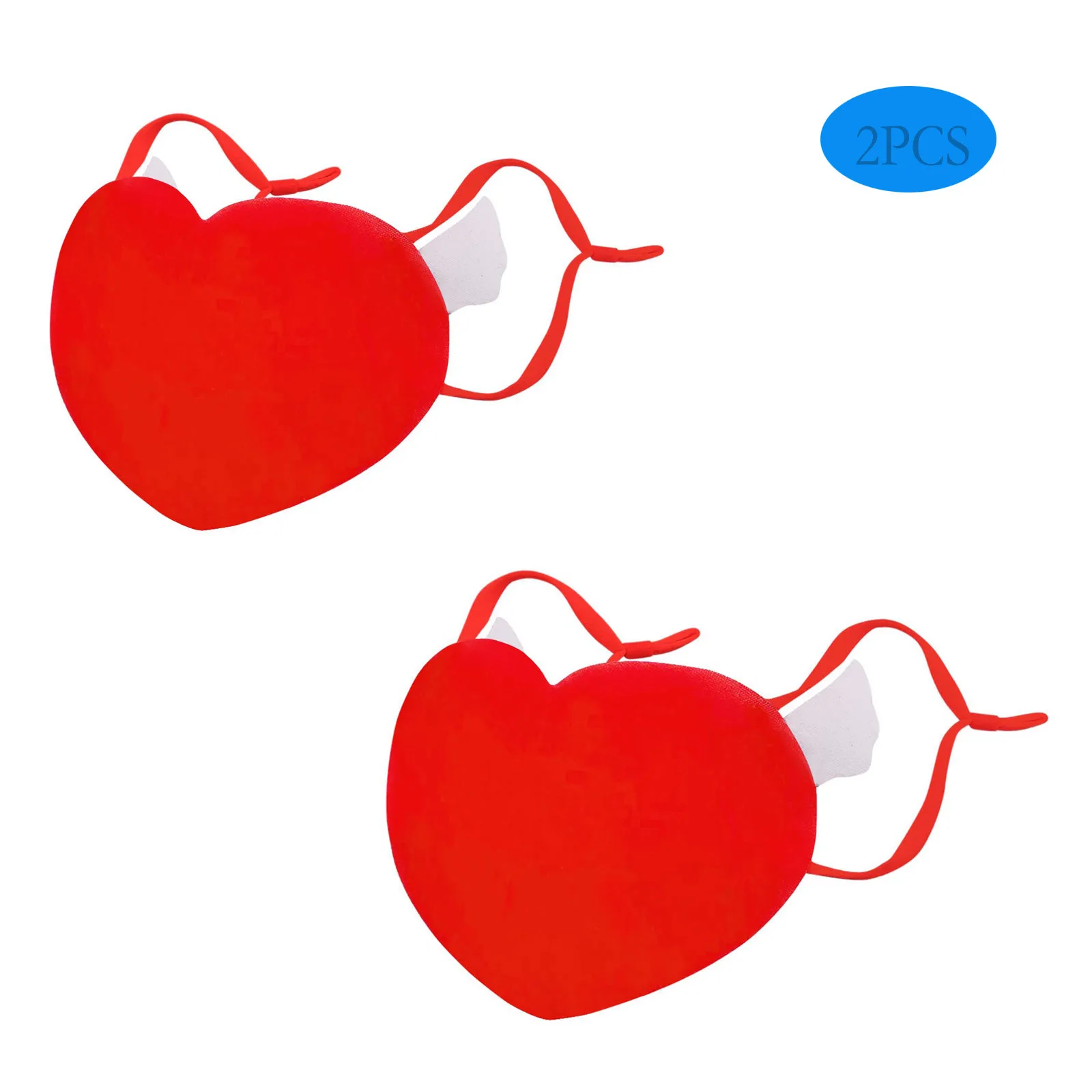 

Adult Valentine Day Washable Ice Silk Mask Dt Heart-Shaped Mascarillas Solid Color Cycling Mouth Headband