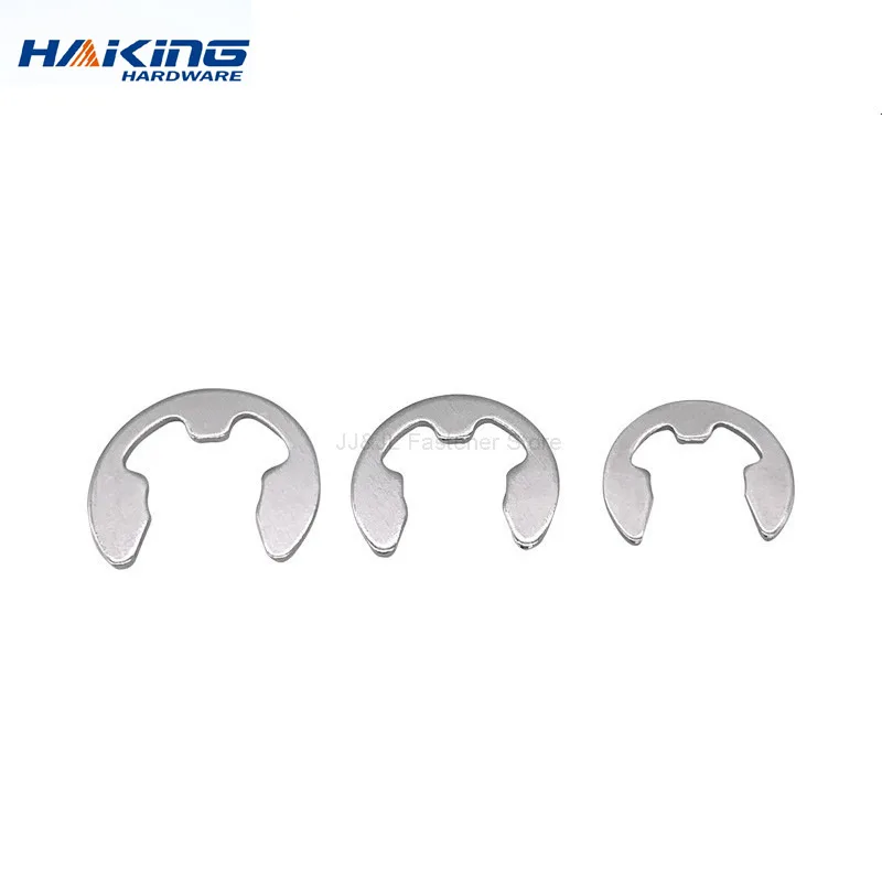 304 Stainless Steel E Clip Split Washer Circlip Retaining Ring Washers M1.2 M1.5 M2 M2.5 M3 M4 M5 M6 M7 M8 M10 Shaft Fastener