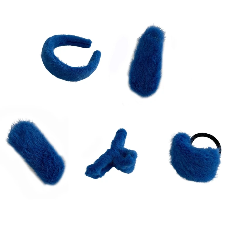 Delicate Hair-rope Simple Plush Hair Hoop Cute Hair Band for Women Hair Decors