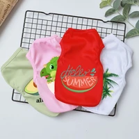 cute cartoon pattern summer sphinx cat vest very cute chihuahua dog clothes yorkshire terrier dog vest summer cool puppy clothes