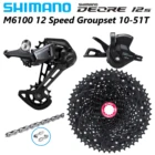 DEORE M6100 12 s групсет MTB 12 Скоростей групсет SunRace 10-51T M6100 Задний рычаг переключения передач YBN CHAIN