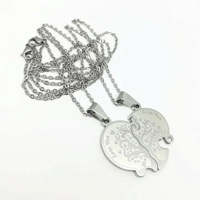 

Looker Unique Lovers Tree Of Life Necklaces Pendants Gold Color Necklaces For Women Men Couple Necklace 2017 Jewelry