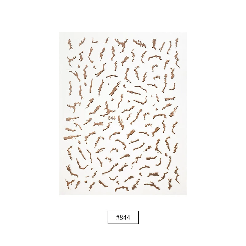 1 шт. Модные полые наклейки из фольги для ногтей женщин розовых цветов лазерные 3d