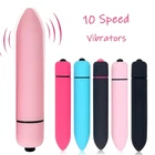 10 скоростей пуля вибратор для женщин водонепроницаемый Стимулятор клитора фаллоимитатор вибратор секс-игрушки для женщин Интимные изделия фаллоимитатор