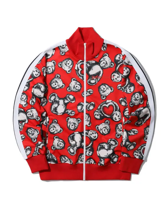

Palm Angels full print bear street hip-hop men's suit