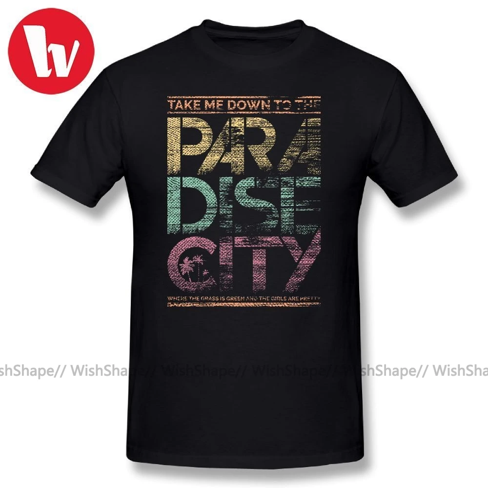 Мужская футболка с надписью Guns N Roses потрясающая Paradise City размера плюс 5XL 6XL