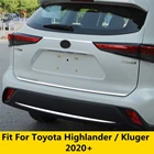 Накладка на заднюю дверь багажника, накладка на дверь, аксессуары из нержавеющей стали, внешние аксессуары для Toyota Highlander  Kluger 2020 2021 2022