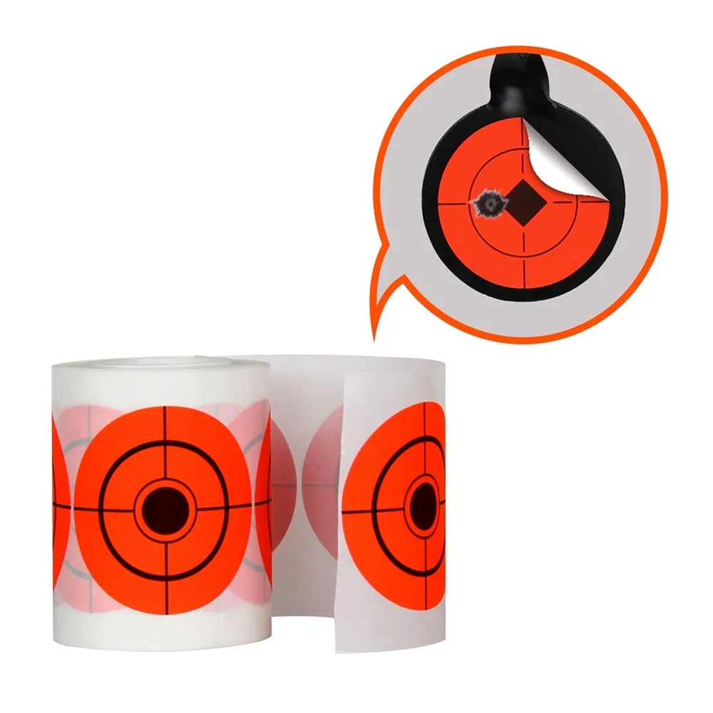 

250Pcs 7.5 Diameter Adhesive Shooting Target Round Splatter Target Stickers
