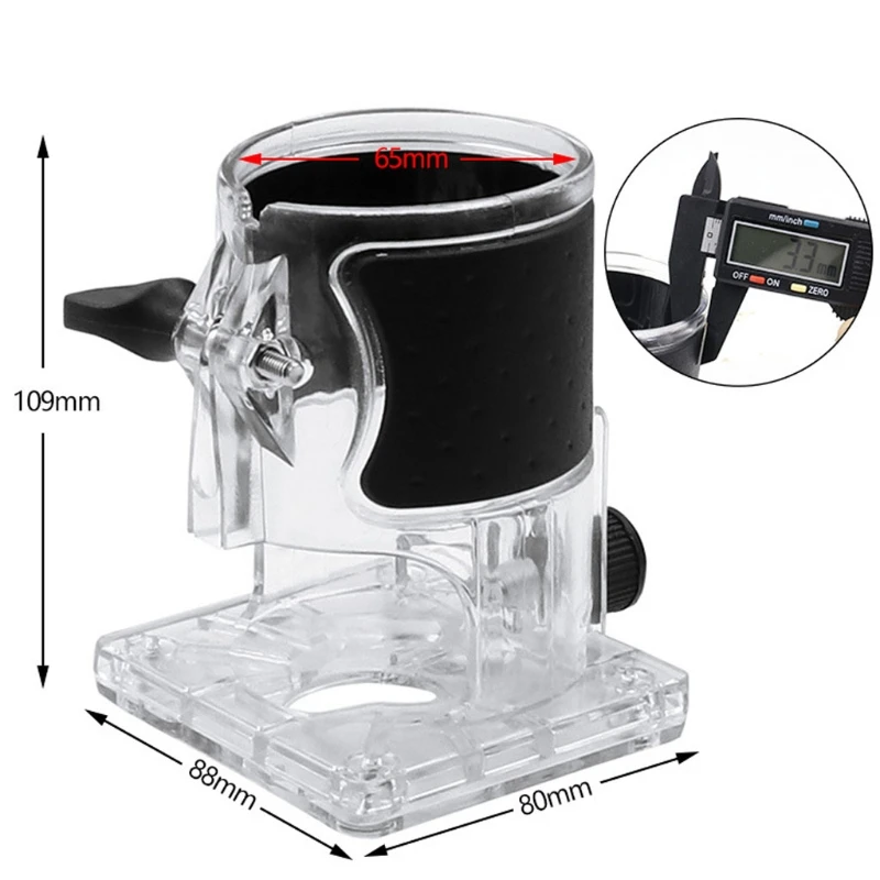 

72XF Trimmer Base Woodworking Trimmer Router Transparent Plastic Base Power Tool