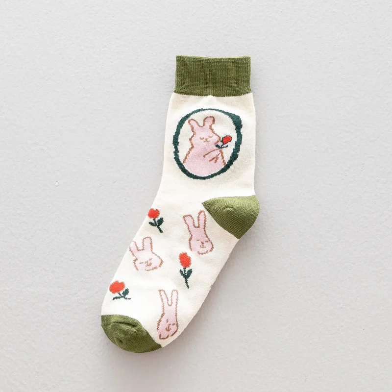 Новые осенние спортивные женские милые зимние носки в стиле милых хипстерских