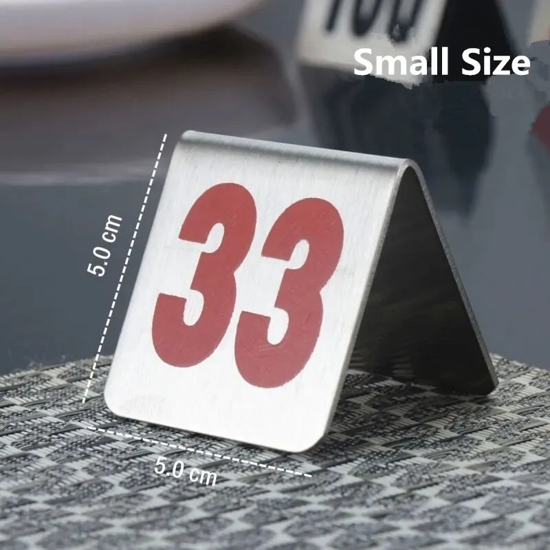 

Double Side Stainless Steel Table Number Holder Stand Place Number Card Stand For Wedding Restaurants, Banquets, Home and Office