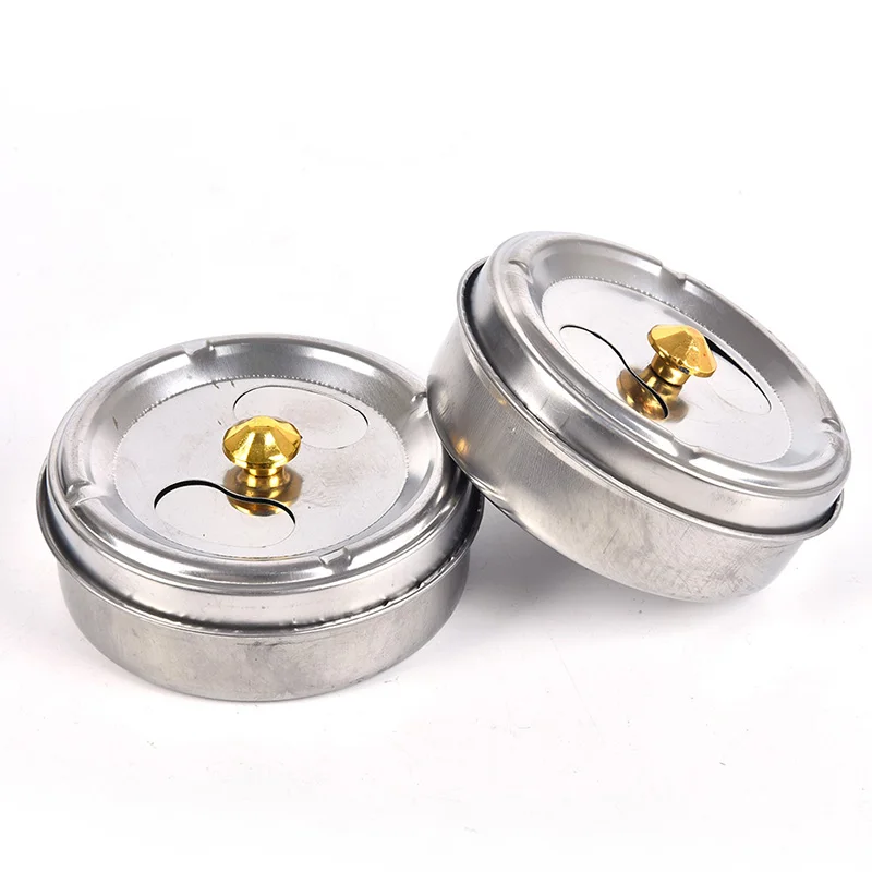 Круглая вращающаяся пепельница с крышкой практичные аксессуары для курения из