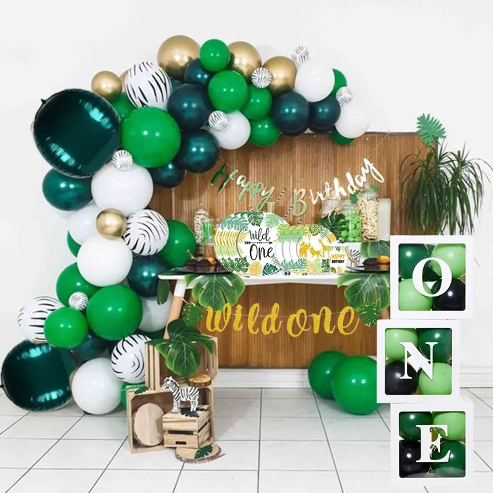 106 шт. набор воздушных шаров в виде животных джунглей украшения для дня рождения