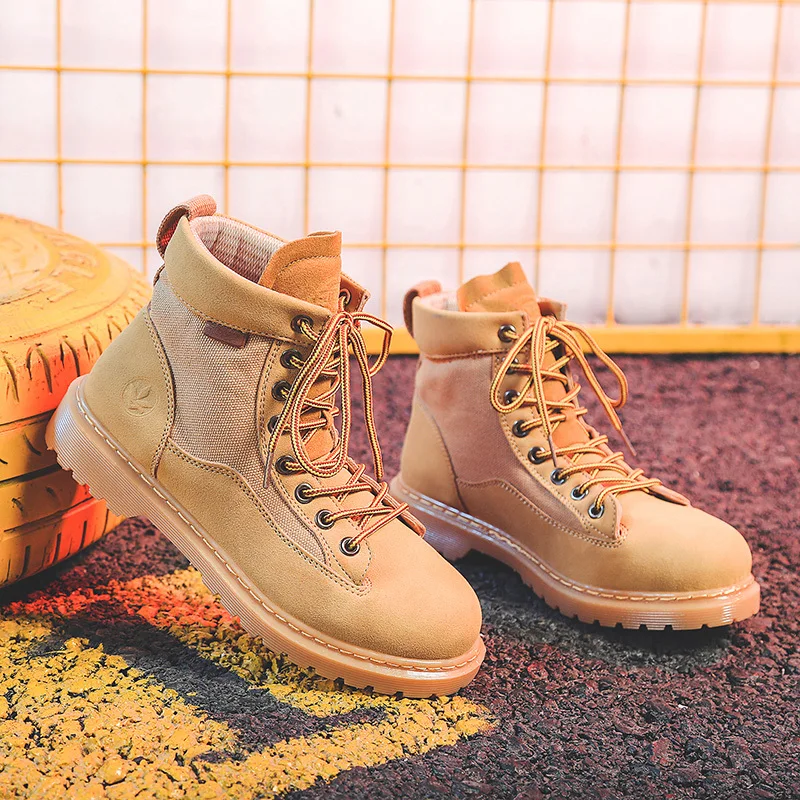 

2021 Hot New Autumn Early Winter Shoes Men Women Flat Heel Boots Fashion Keep Warm Women's Ankle Boots Lover Martin boots