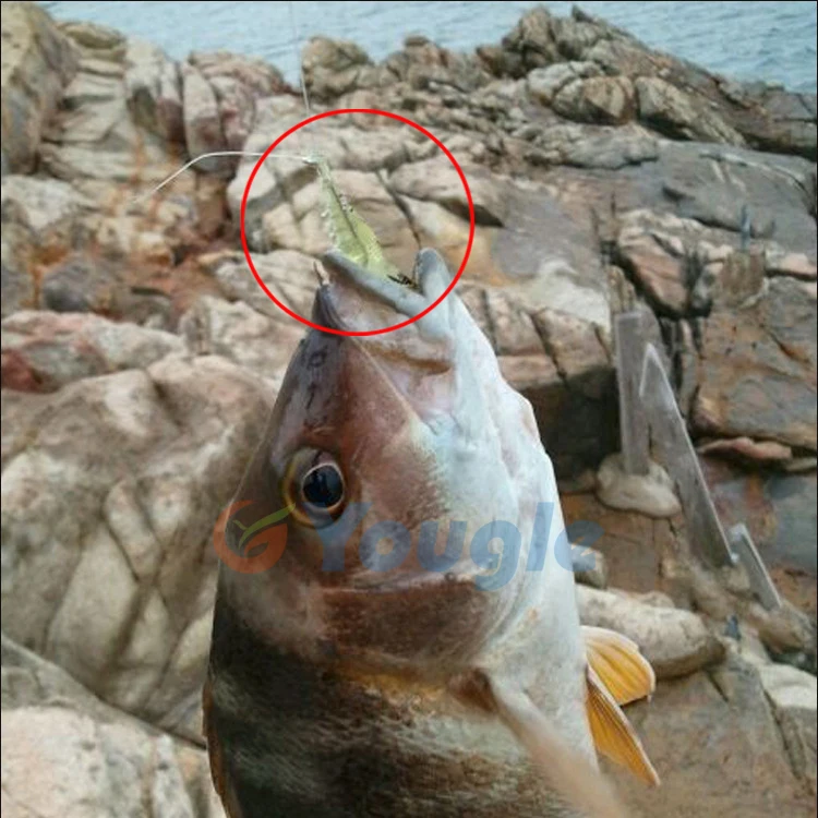 Мягкая рыболовная приманка YOUGLE 10 шт./лот светящаяся в темноте|shrimp prawn|bait shrimpprawn shrimp