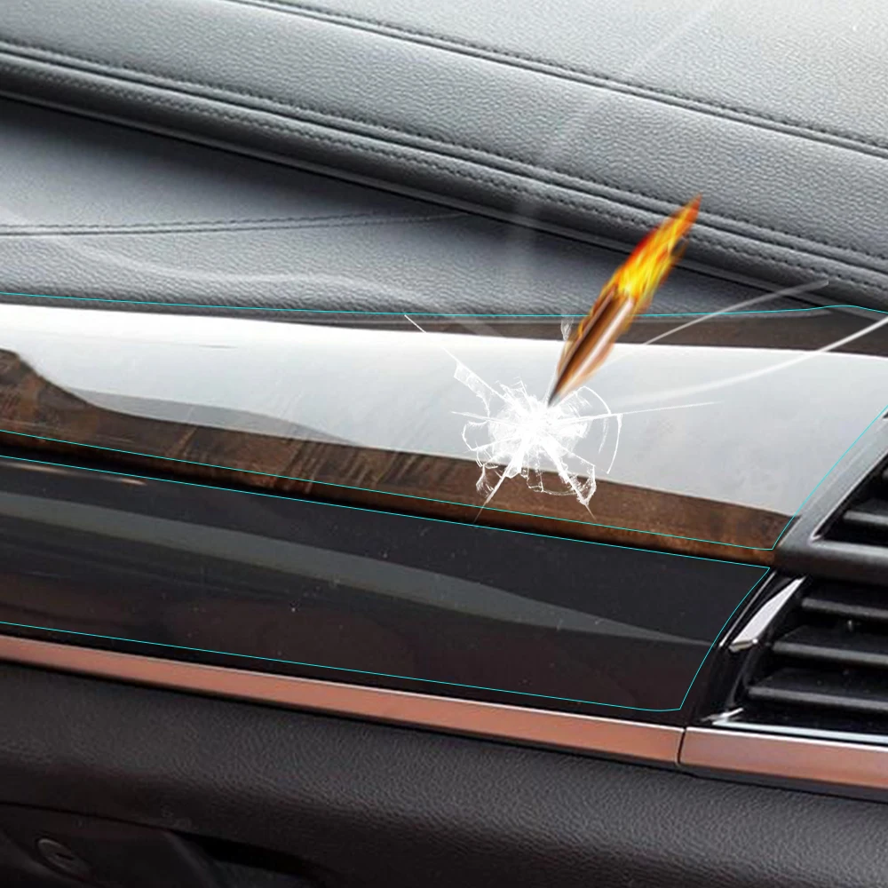 Прозрачная защитная пленка против царапин для панели привода салона автомобиля