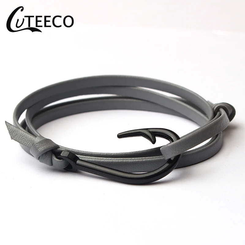 CUTEECO браслет с якорем для мужчин Очаровательная цепочка выживания спортивные