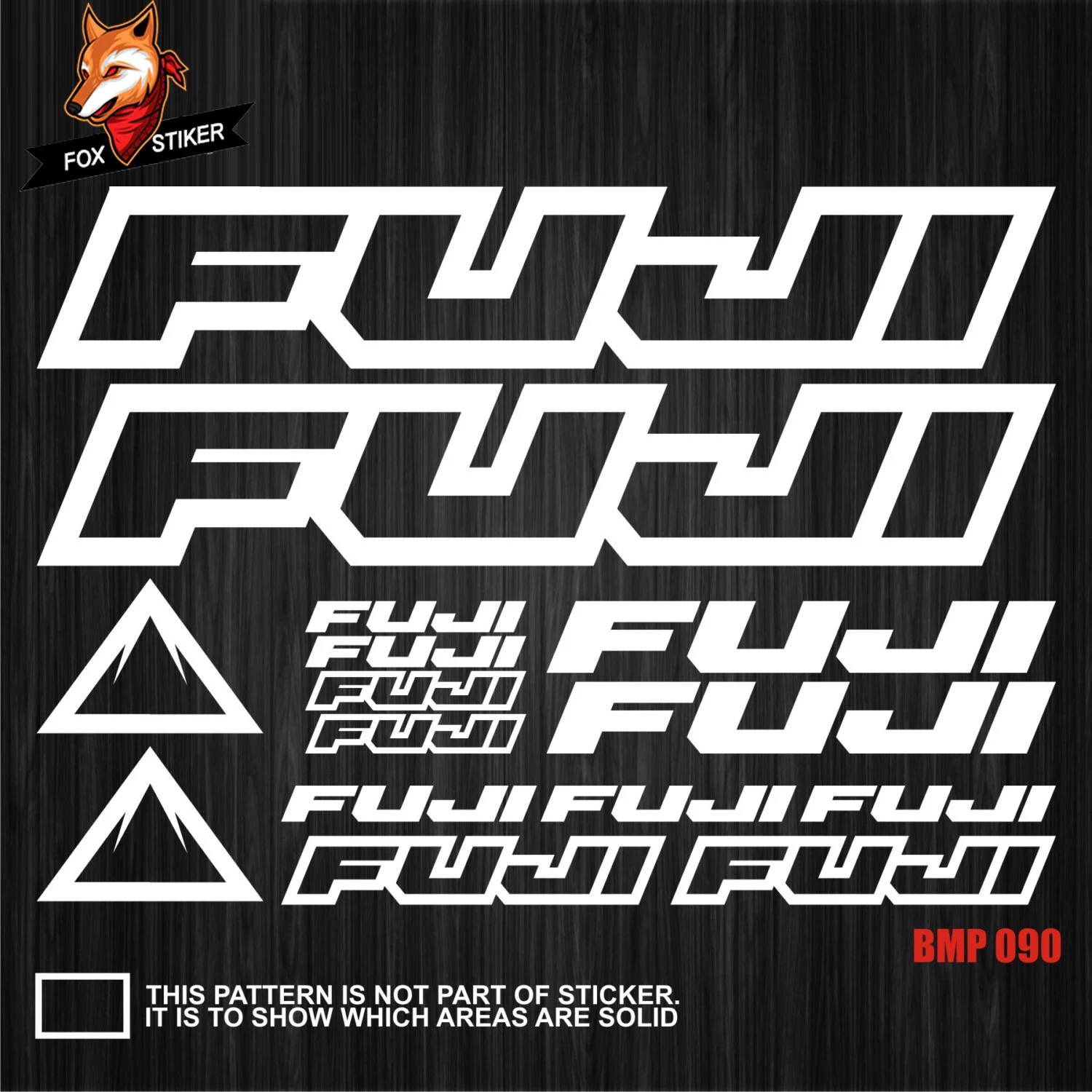 Fuji Bike Frame Decals