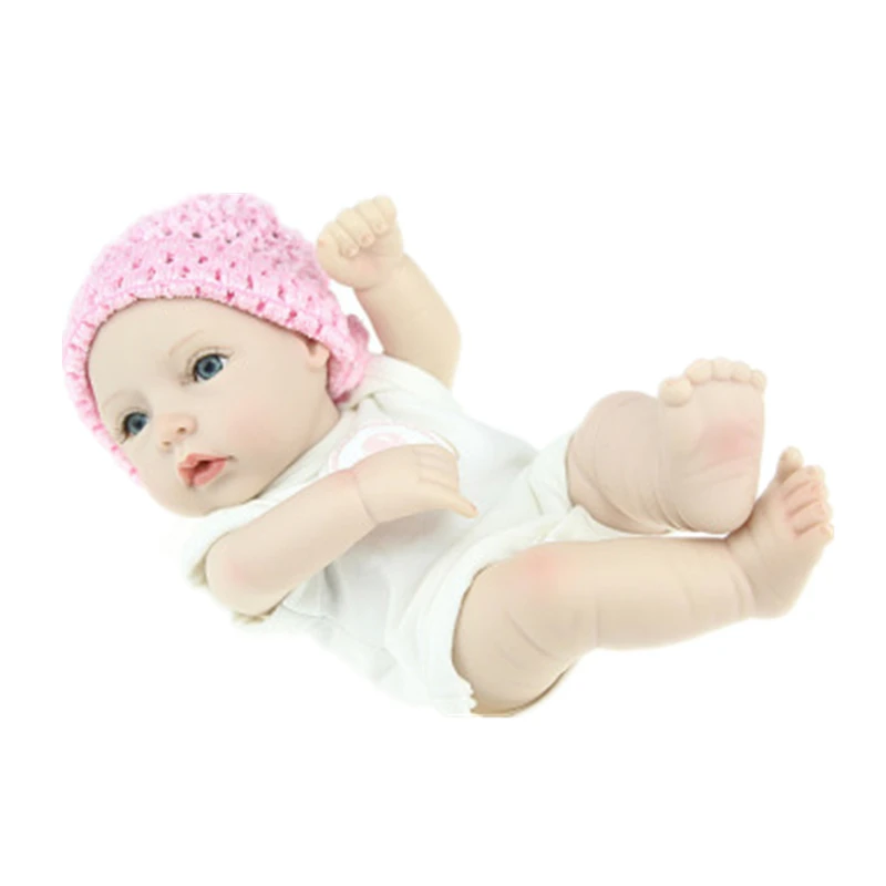 

Brand New Realistic Full Silicone Baby Doll 28 Cm High Simulation Bath Doll Xmas Gift Kid