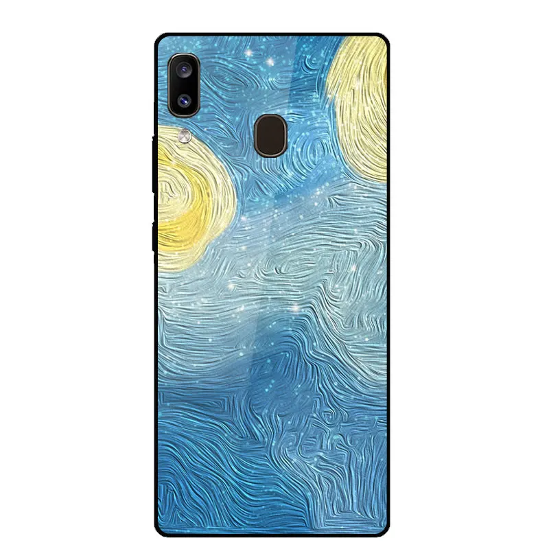 

For Samsung Galaxy A20 Case Ultra Thin Tempered Glass Phone Case For Samsung A20 A 20 SM-A205FN A205FN A205 Protection Covers