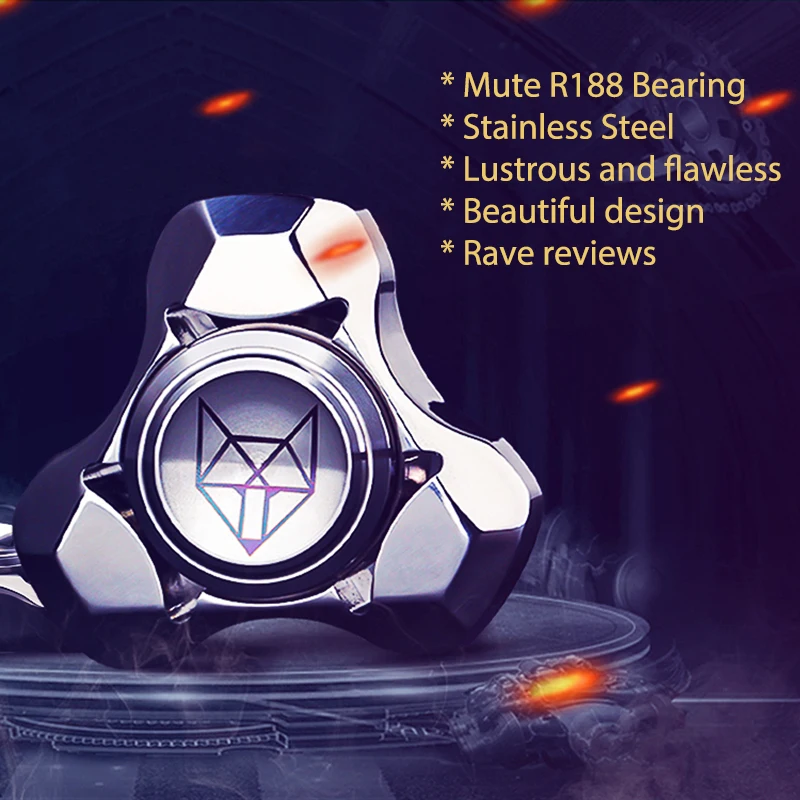 Ручной Спиннер из нержавеющей стали тихий подшипник металлический шарик