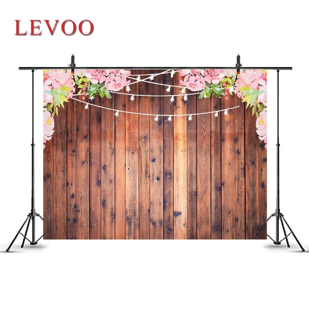 Виниловый фон Levoo из полиэстера с деревянными цветами декор для помолвки