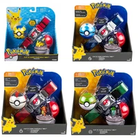 7 style pokemones ball figure with belt and pop up action figure model toys retractable pokeball belt gifts kids toys in box