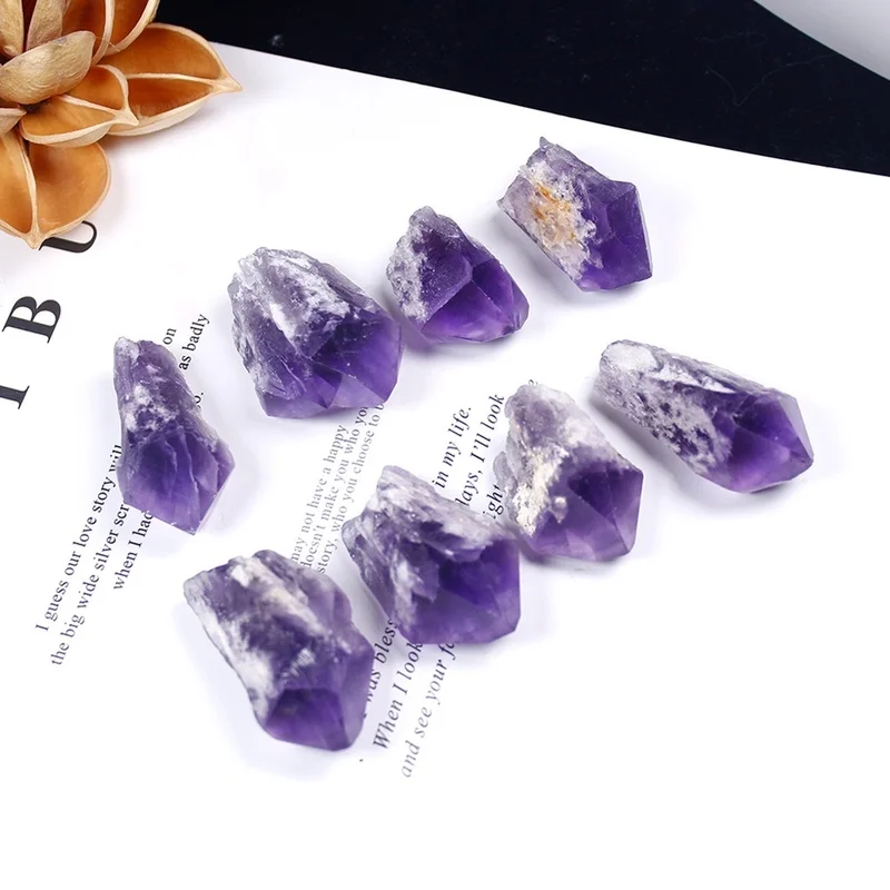 

Natural Amethyst Crushed Stone Quartz Crystal Rock Mineral Specimen 20g