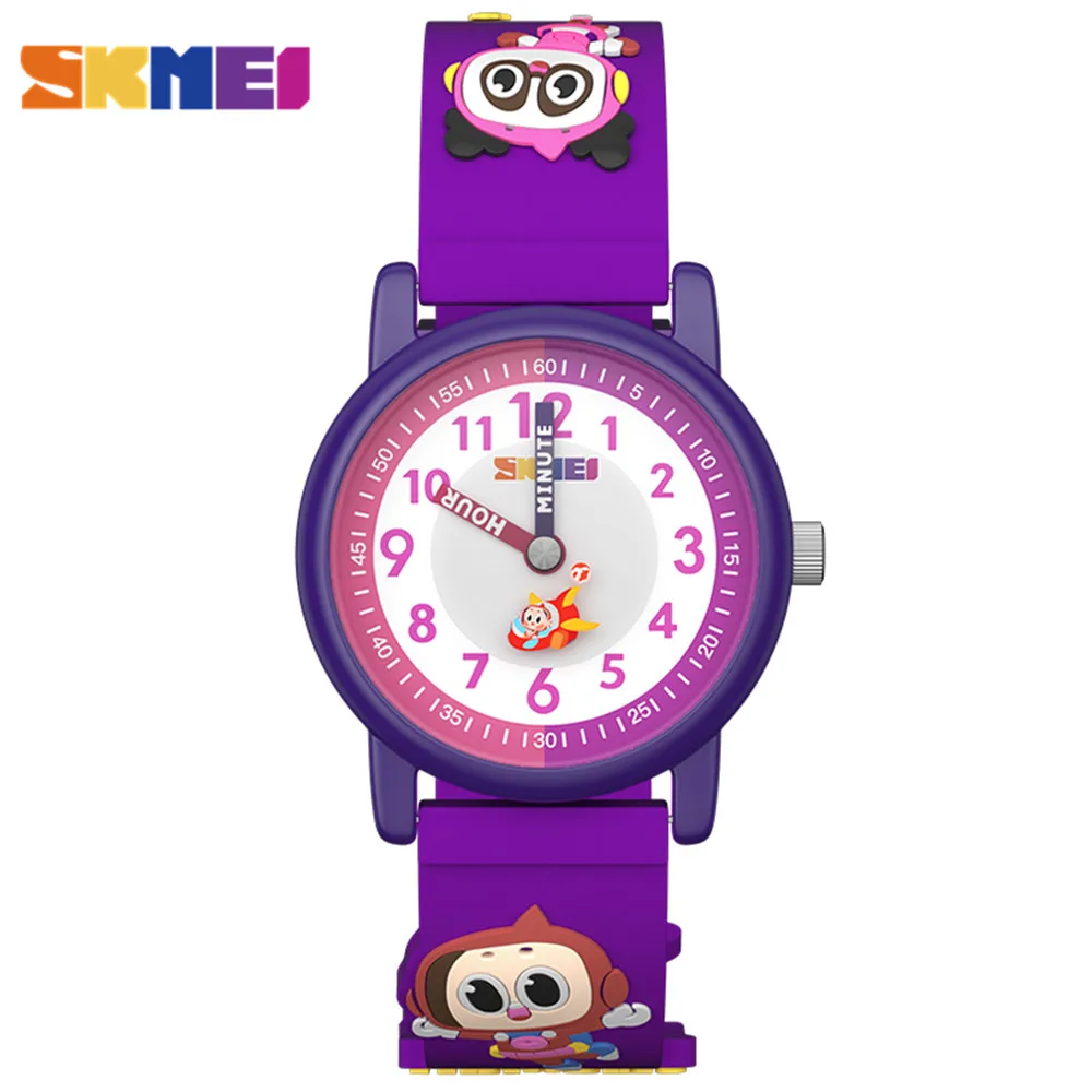 

SKMEI Cartoon Sport Clock Waterproof Children Watches Japan Quartz Movement Kids Wristwatch For Boys Girls reloj deportivo Clock